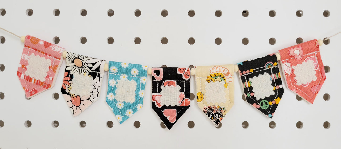 Retro Party Personalized Tiny Bunting