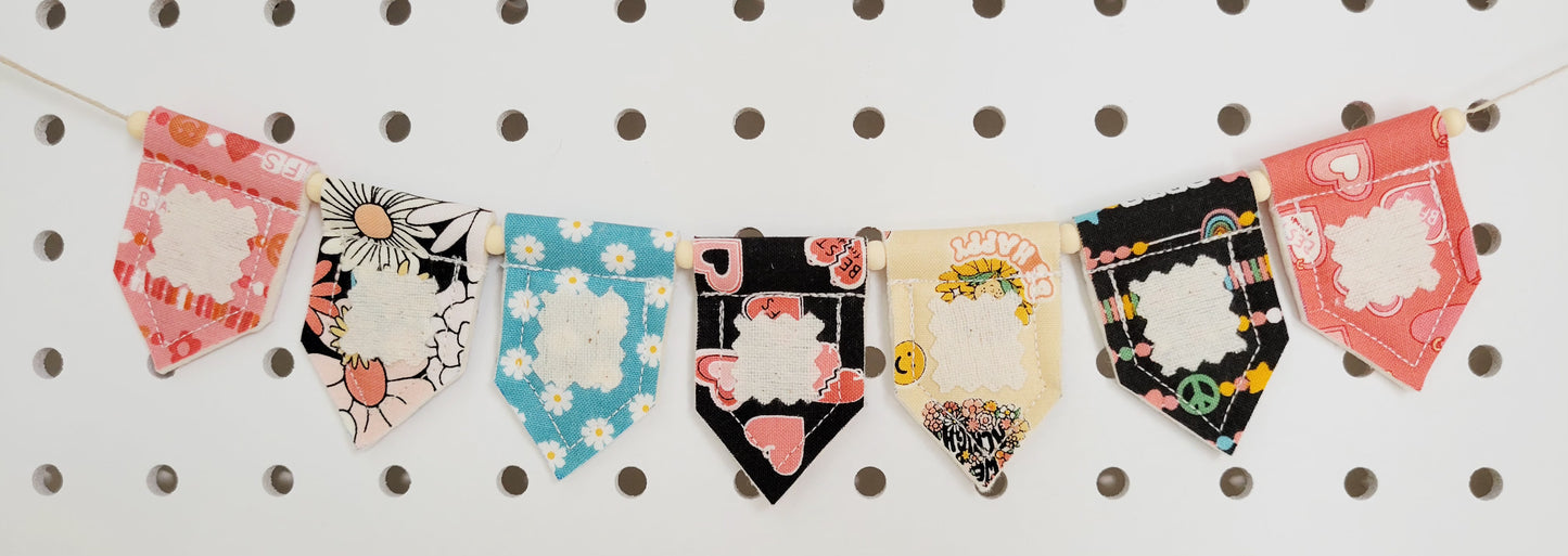 Retro Party Personalized Tiny Bunting