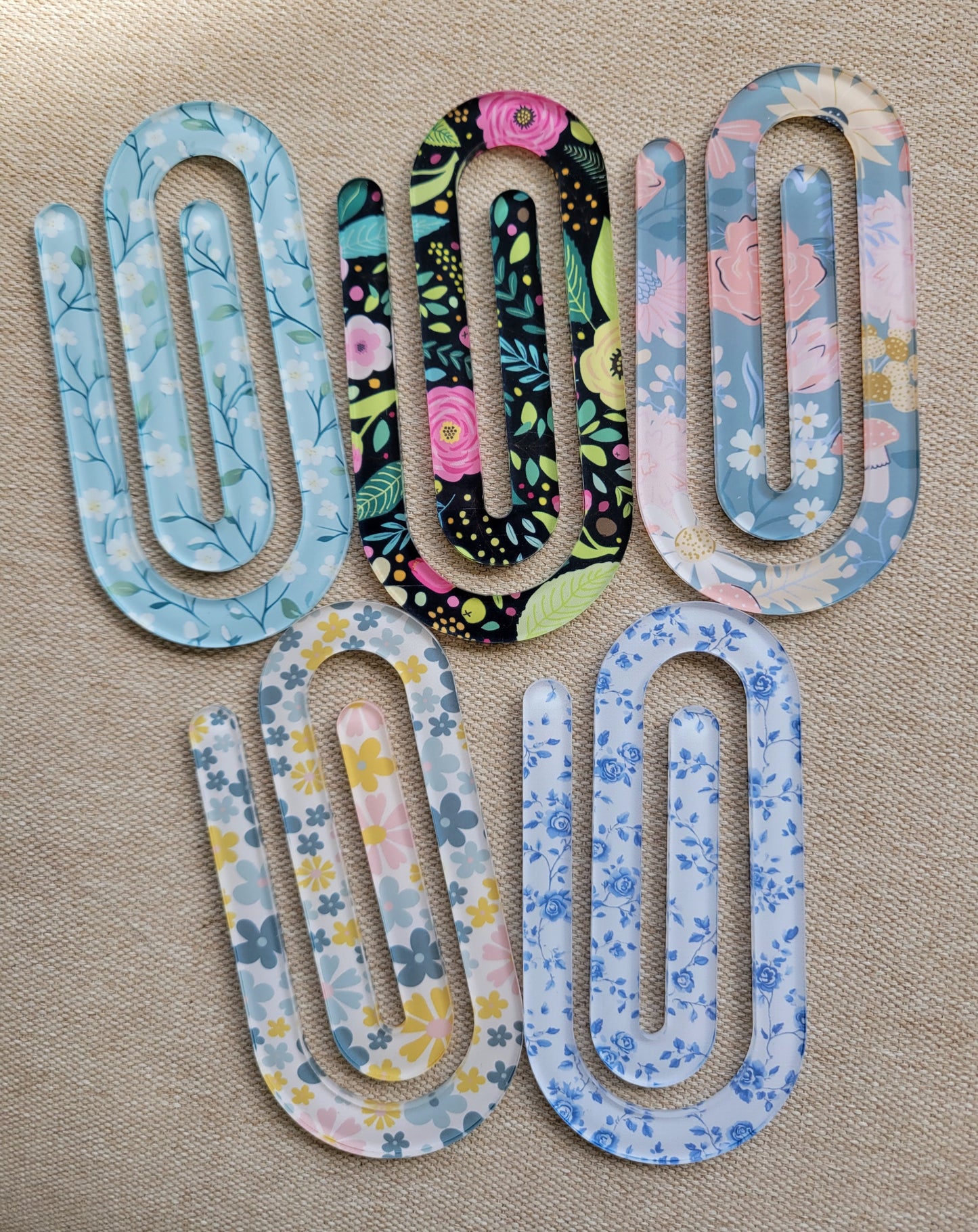 Floral Collection Jumbo Paperclip