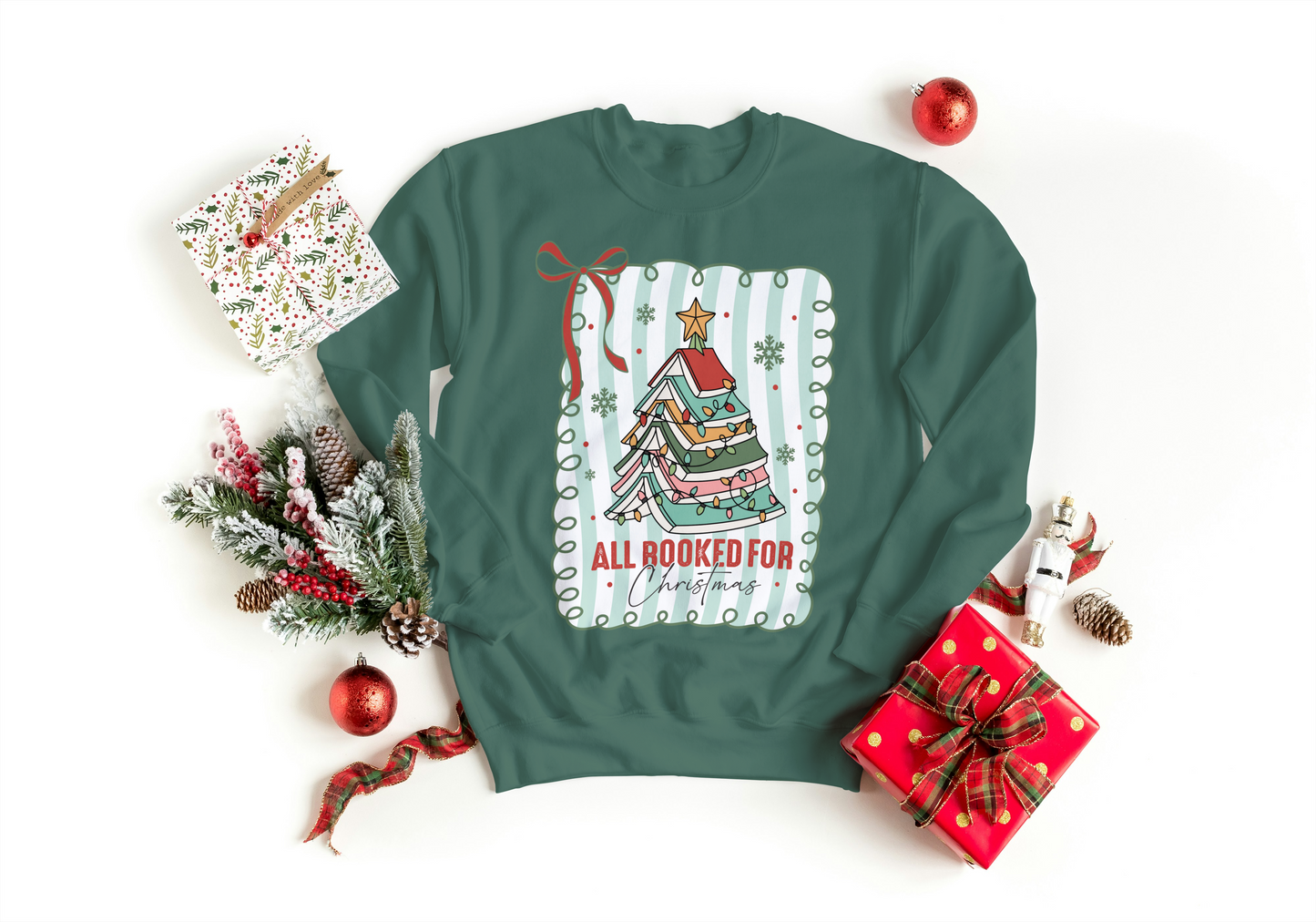 All Booked for Christmas Sweatshirt