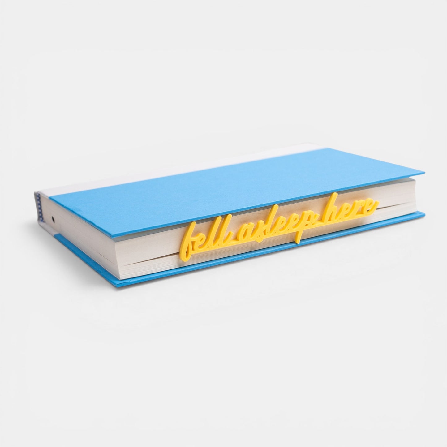 Fell Asleep Here Bookmark - Yellow