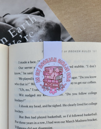 In My Bookish Girlie Era Magnetic Bookmark