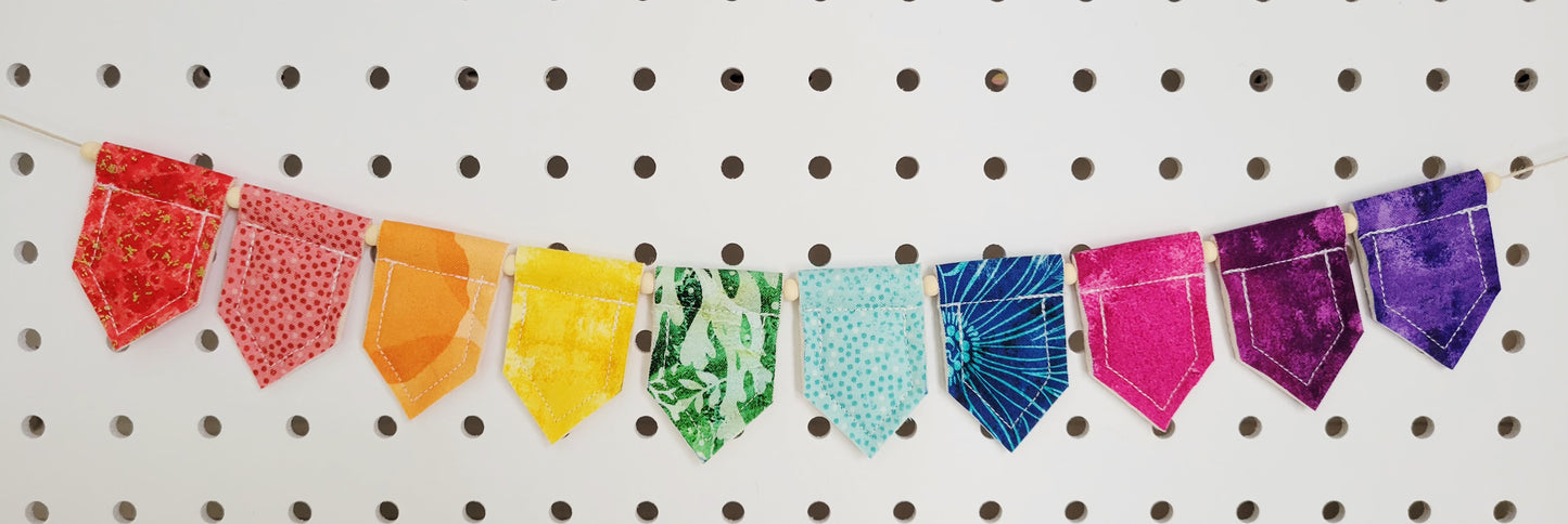 Rainbow Personalized Tiny Bunting