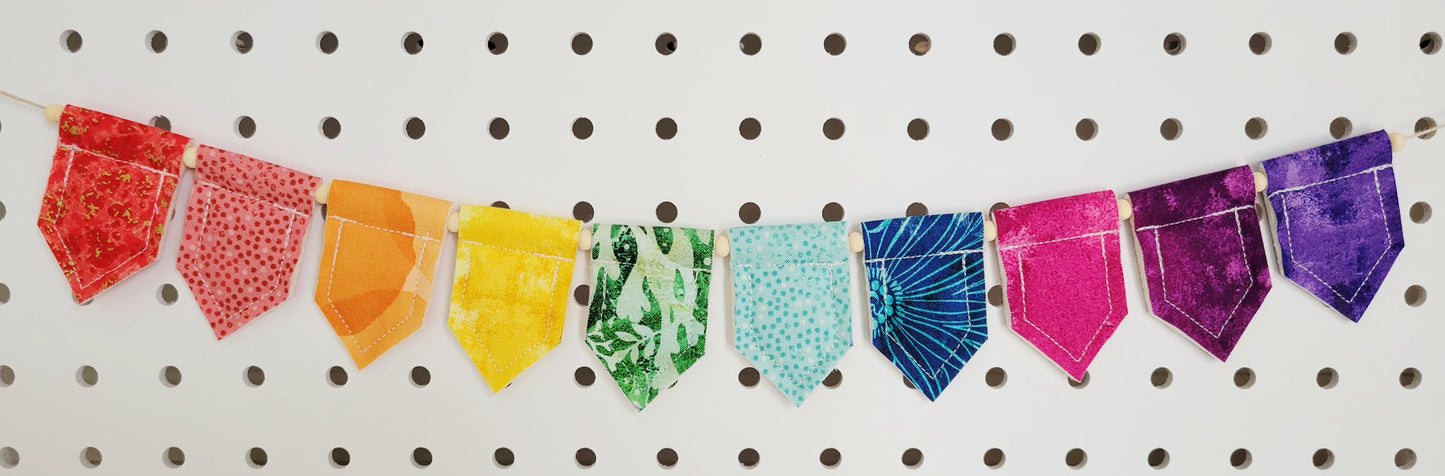 Rainbow Personalized Tiny Bunting