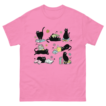Cats & Books Short Sleeve Unisex T-Shirt