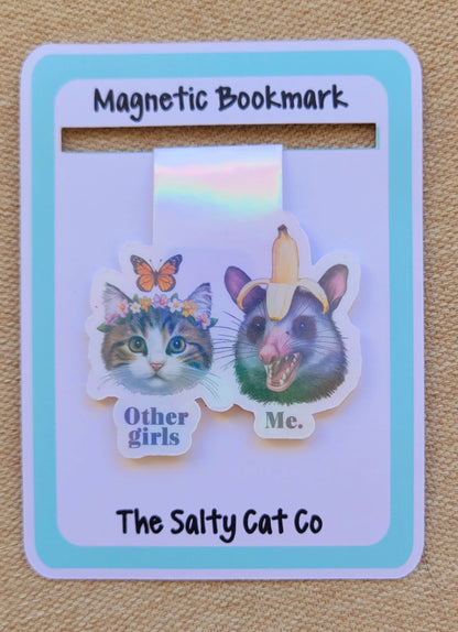 Other Girls, Me Cat & Opossum Magnetic Bookmark