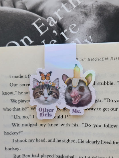 Other Girls, Me Cat & Opossum Magnetic Bookmark