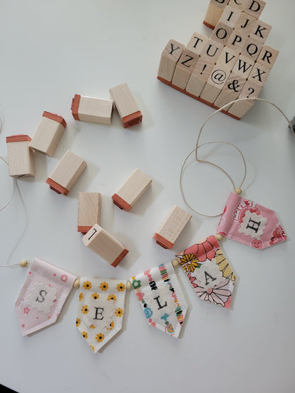 Retro Party Personalized Tiny Bunting