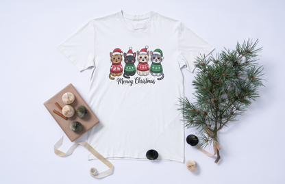 Meowy Christmas Cats Sweatshirt or T-Shirt
