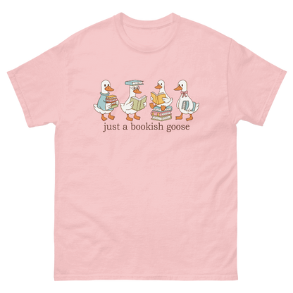 Just a Bookish Goose Short Sleeve Unisex T-Shirt