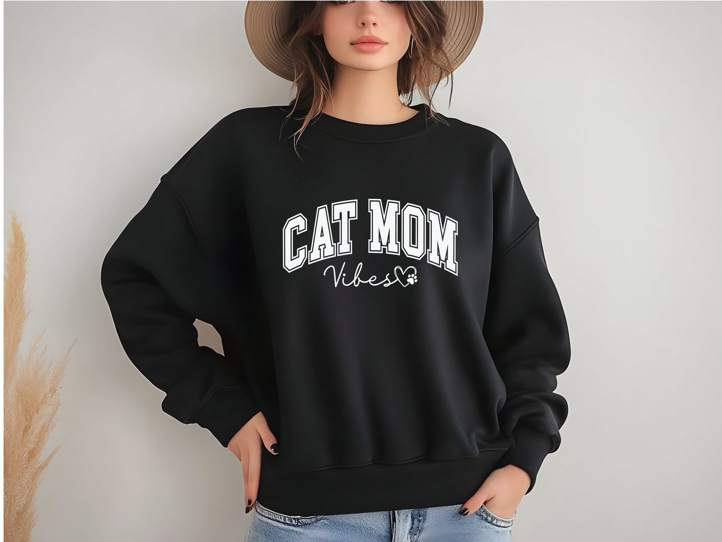 Cat Mom Vibes T-Shirt or Crewneck