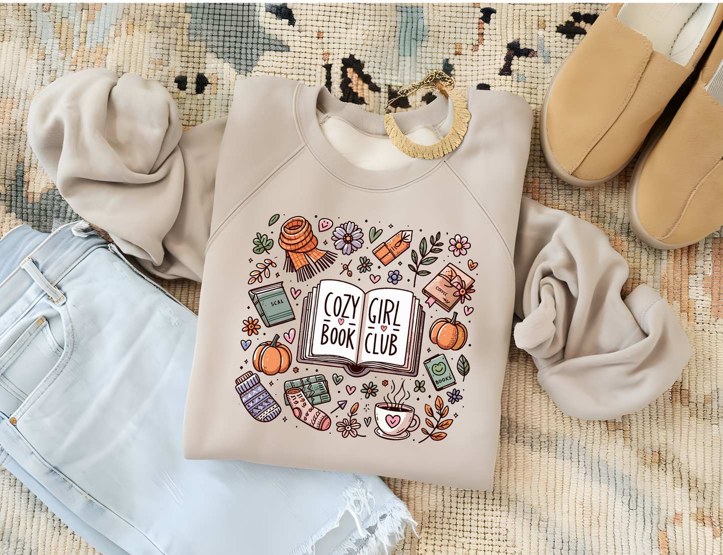 Cozy Girl Book Club T-Shirt or Sweatshirt