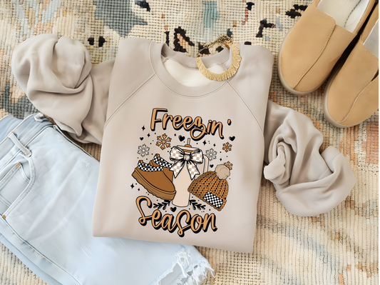 Freezin' Season Cute Slides, Tumbler, Hat T-Shirt or Crewneck