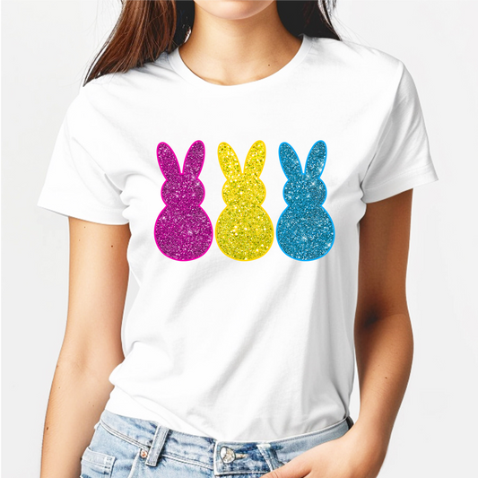 Glitter Easter Bunnies T-Shirt or Crewneck