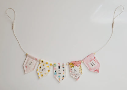 Sugar & Sunshine Personalized Tiny Bunting