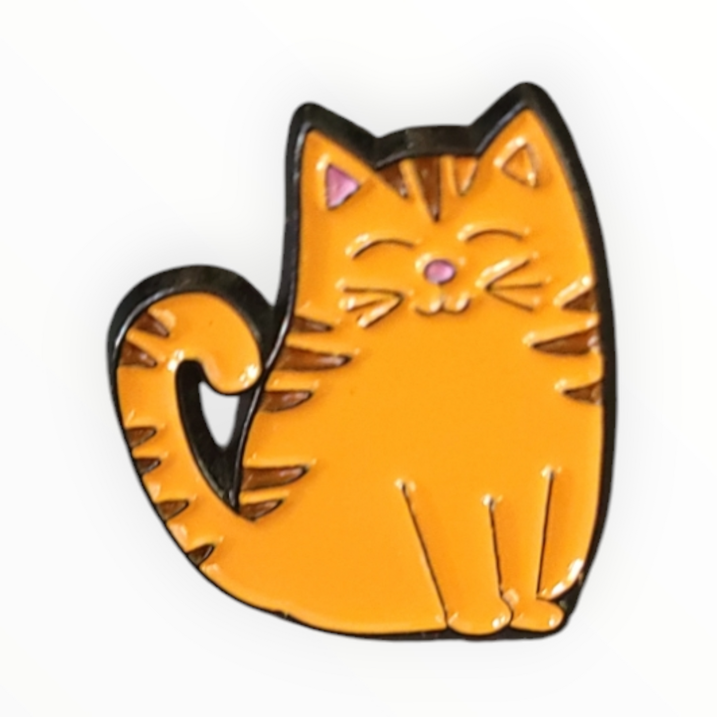 Orange Cat Enamel Pin