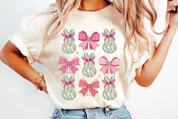 Pink Easter Bunny Coquette T-Shirt or Crewneck