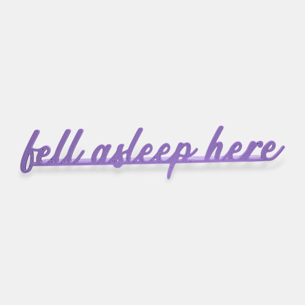 The Salty Cat Co purple Fell Asleep Here script bookmark for book lovers